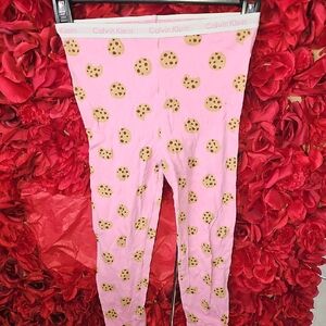 Calvin Klein Kids Pink Cookie Pattern Pajama Pants Size 5T
